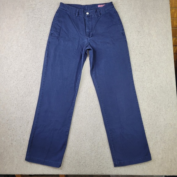 Vineyard Vines Other - Vineyard Vines Club Chino Pants Mens 30x32 Blue Flat Front Whale Preppy